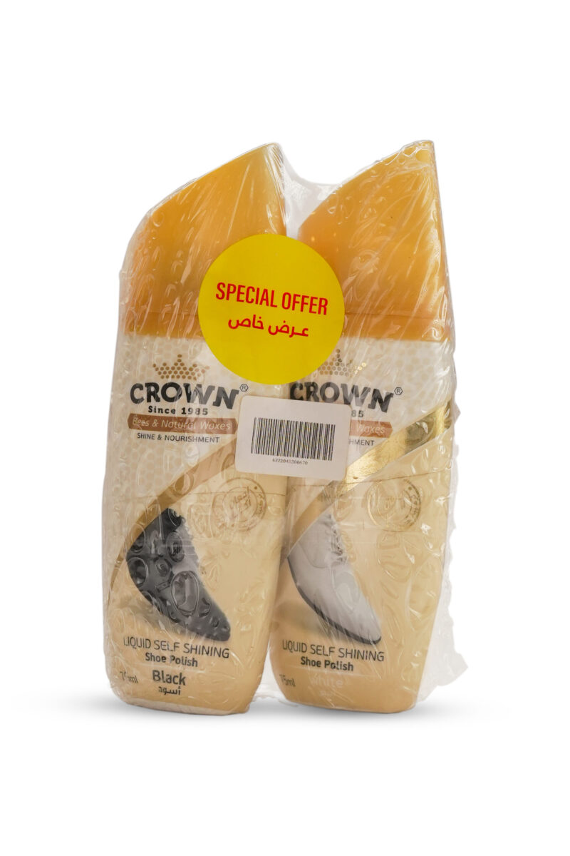 Crown varnish (black liquid + white liquid varnish) 75 ml, special offer